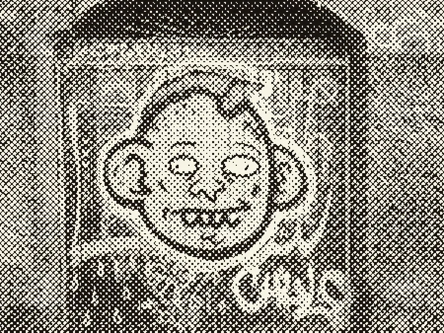 Graffiti in halftone dots